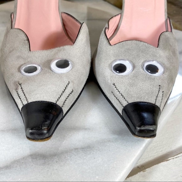 |SOLD| Moschino Couture Avantgarde Mouse Pumps - Picture 8 of 8